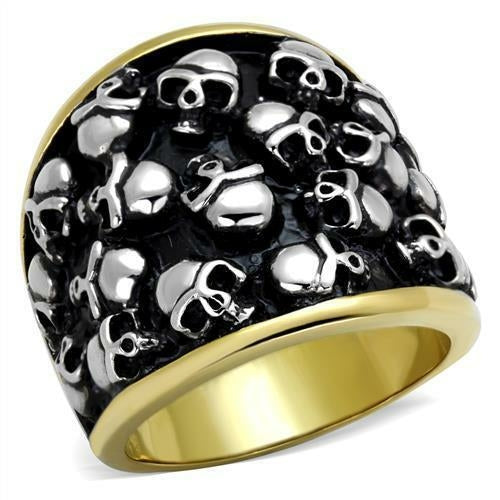 Two-Tone Skulls Ring