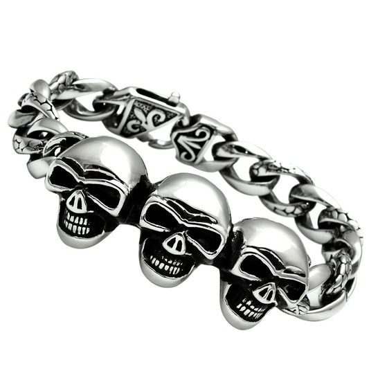 TK440 - High polished (no plating) Stainless Steel Bracelet with No