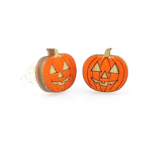 Pumpkin Stud Earrings