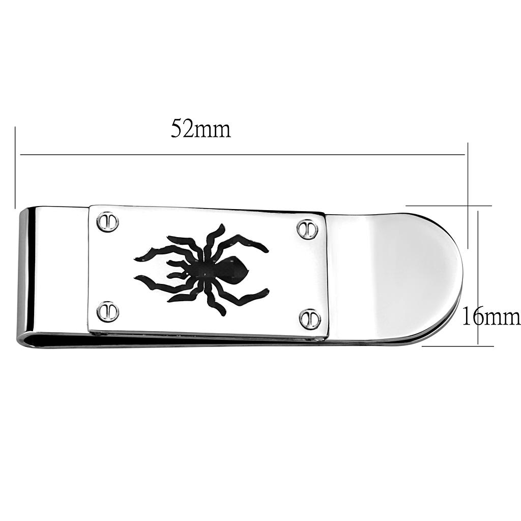 Rhodium Brass Spider Money Clip