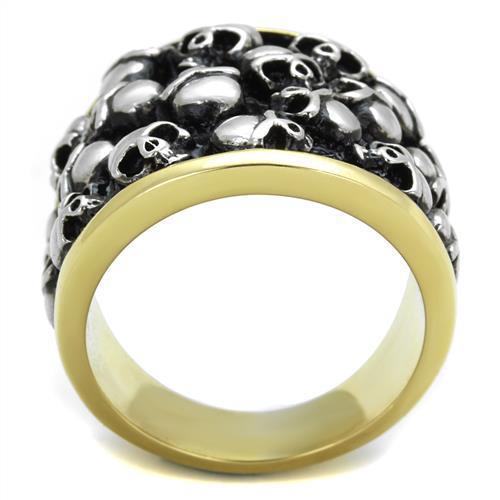 Two-Tone Skulls Ring