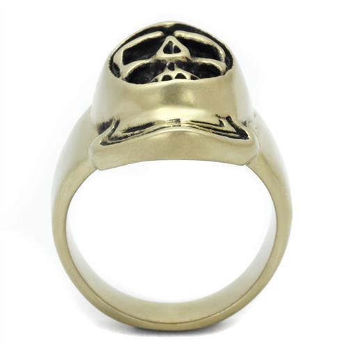 Antique Copper Skull Ring