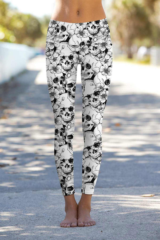 Black and White Skull Leggings