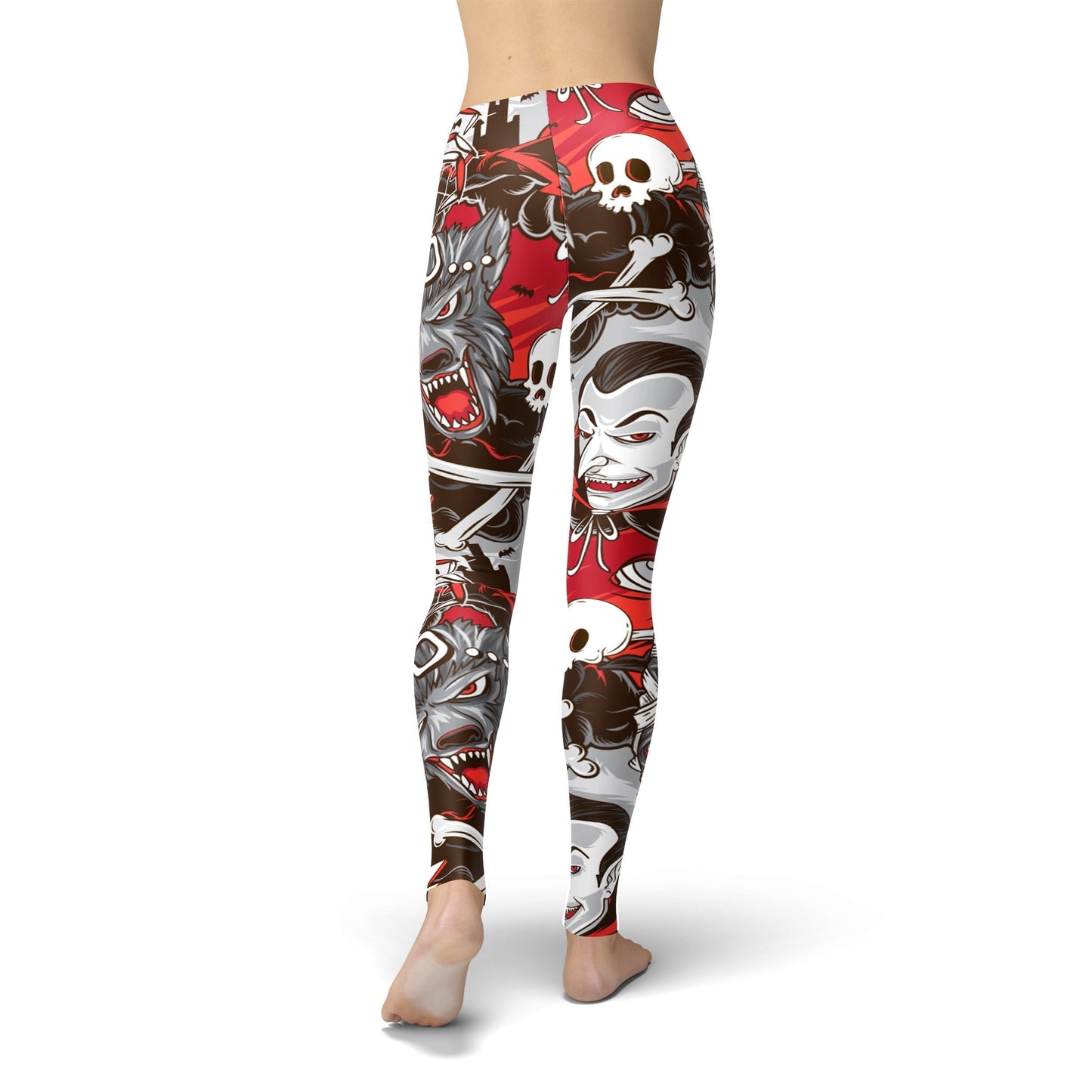 Ghost Mummy Pumpkin Leggings