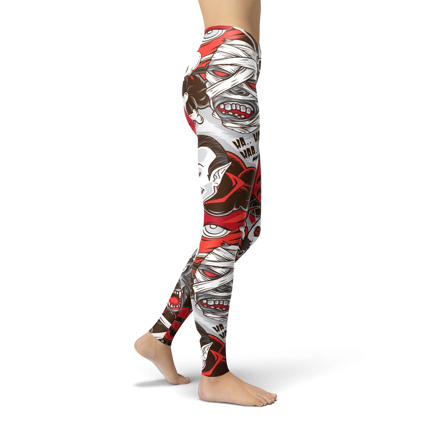 Ghost Mummy Pumpkin Leggings