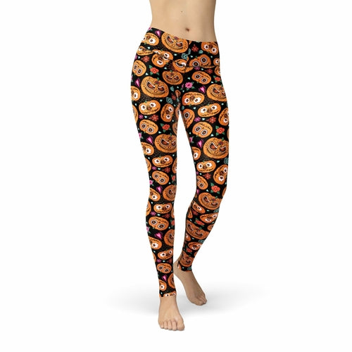 Pumpkin Faces Leggings