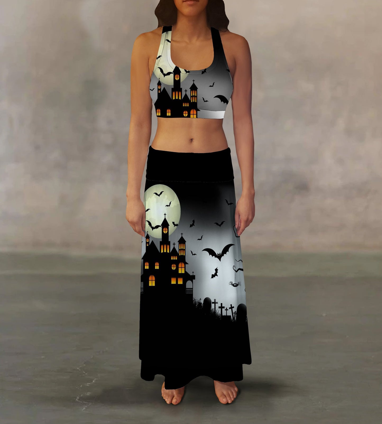 Haunted House Maxi Skirt