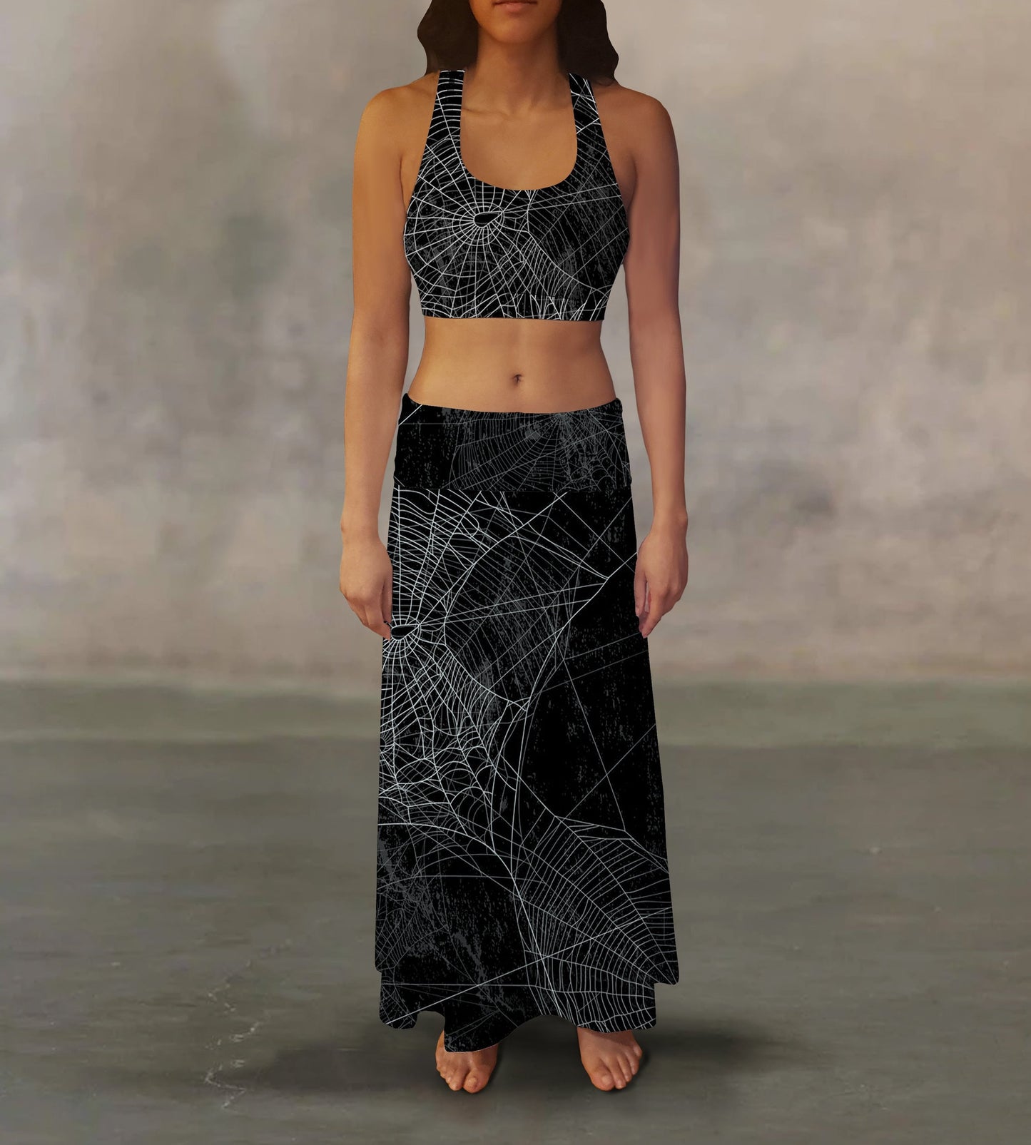 Spider Web Maxi Skirt