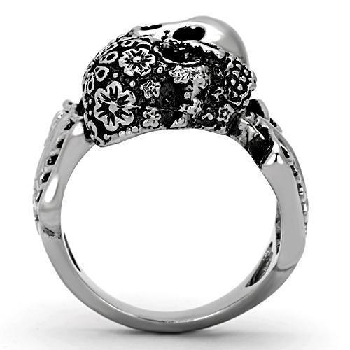 Two Skull Skeleton Ring