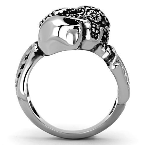 Two Skull Skeleton Ring