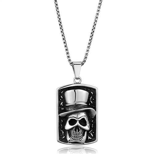 Skull Top Hat Necklace