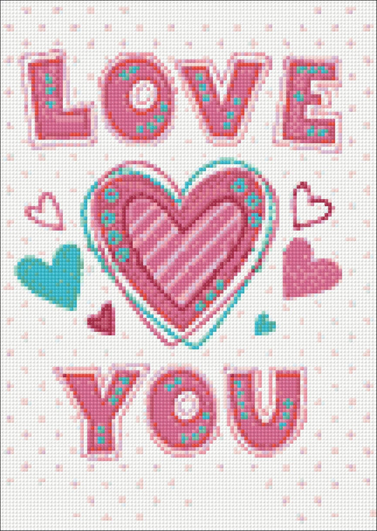 Love You Wizardi Diamond Painting Kit (10.6 x 14.9 inches)