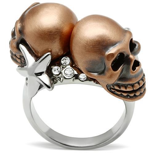 3W001 Special Color White Metal Ring with Top