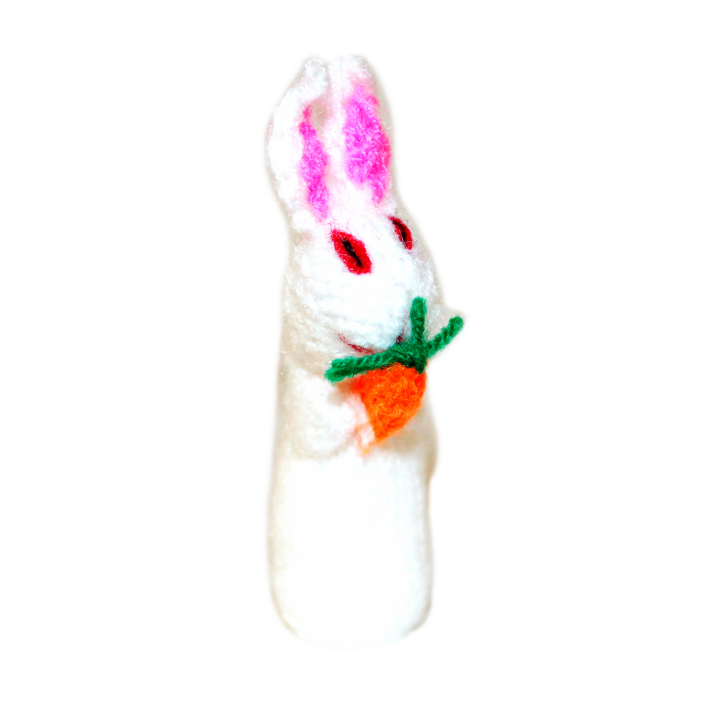 Easter Bunny Finger Puppet (White)