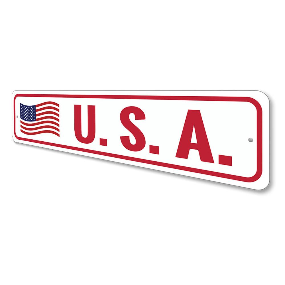 USA American Flag Sign