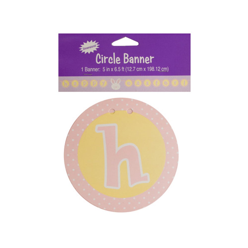 Happy Easter Circle Banner - Set of 18