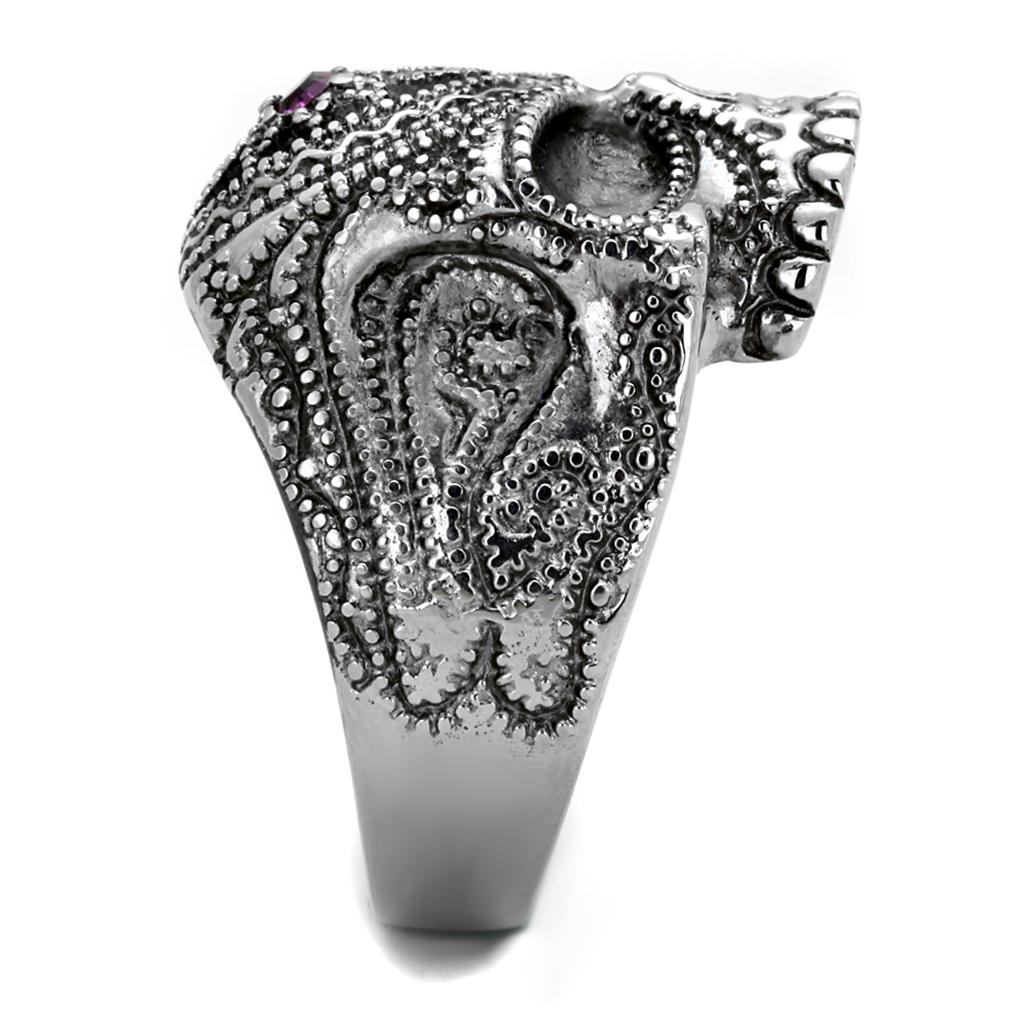 TK2060 - High polished (no plating) Stainless Steel Ring with Top