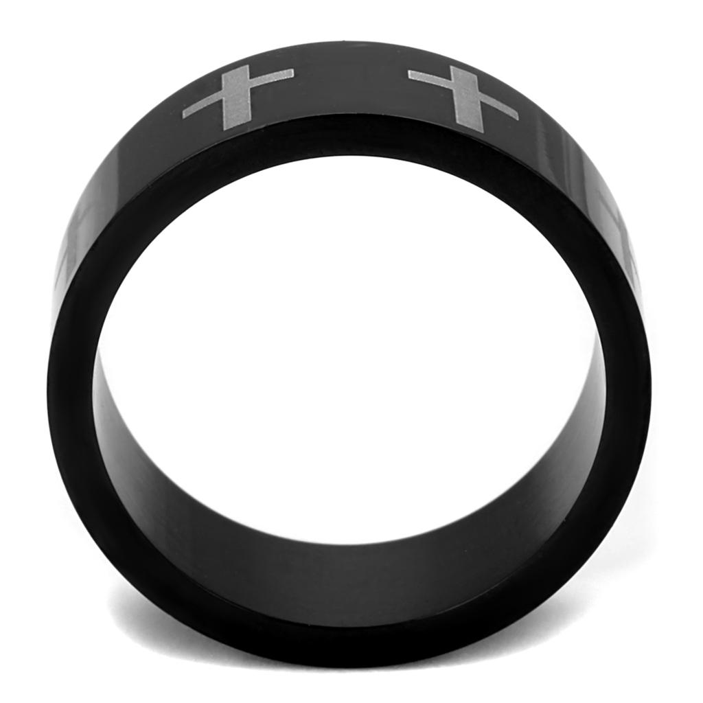 Two-Tone IP Black (Ion Plating) Stainless Steel Ring