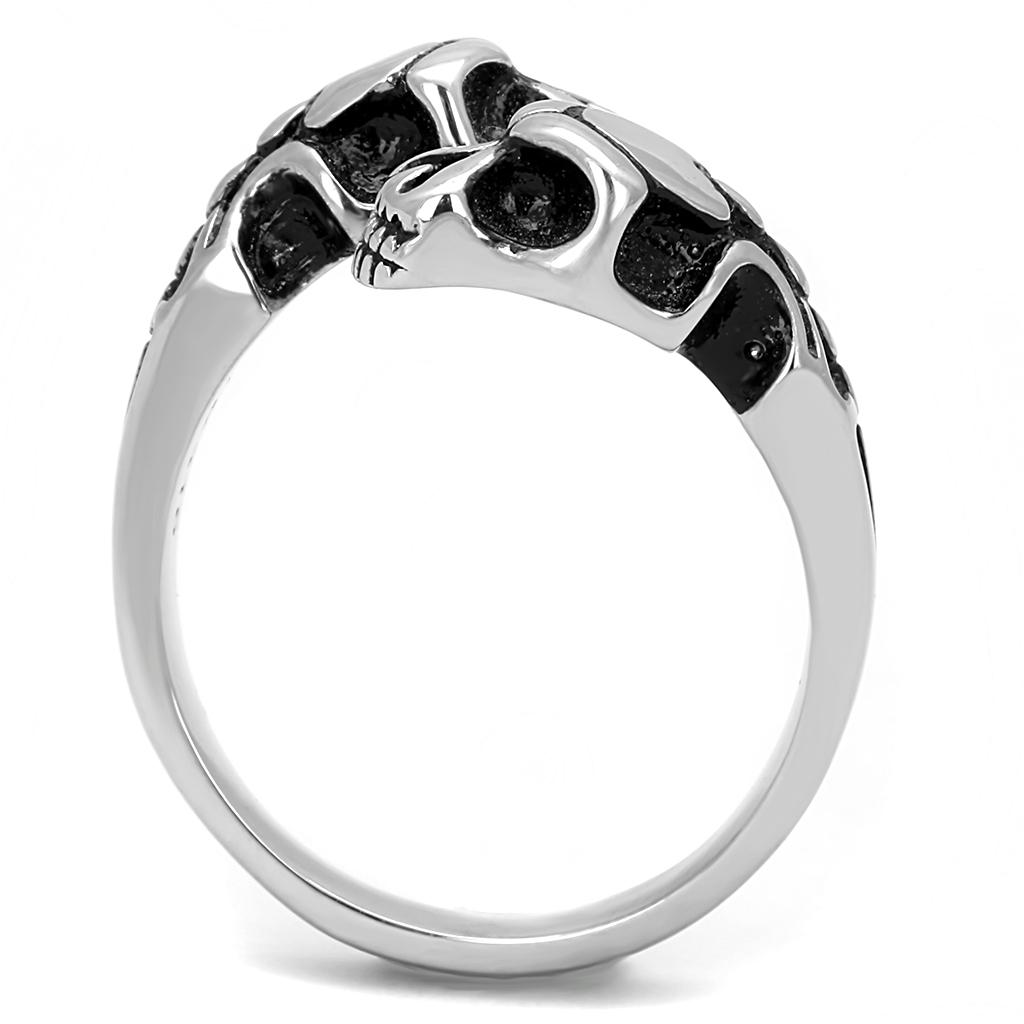 TK3276 - High polished (no plating) Stainless Steel Ring with Epoxy