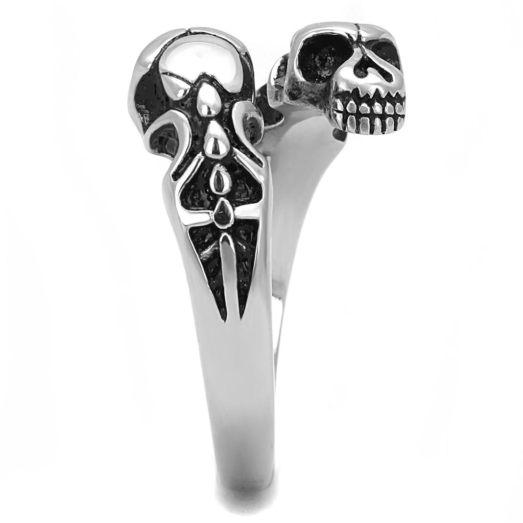 TK3276 - High polished (no plating) Stainless Steel Ring with Epoxy