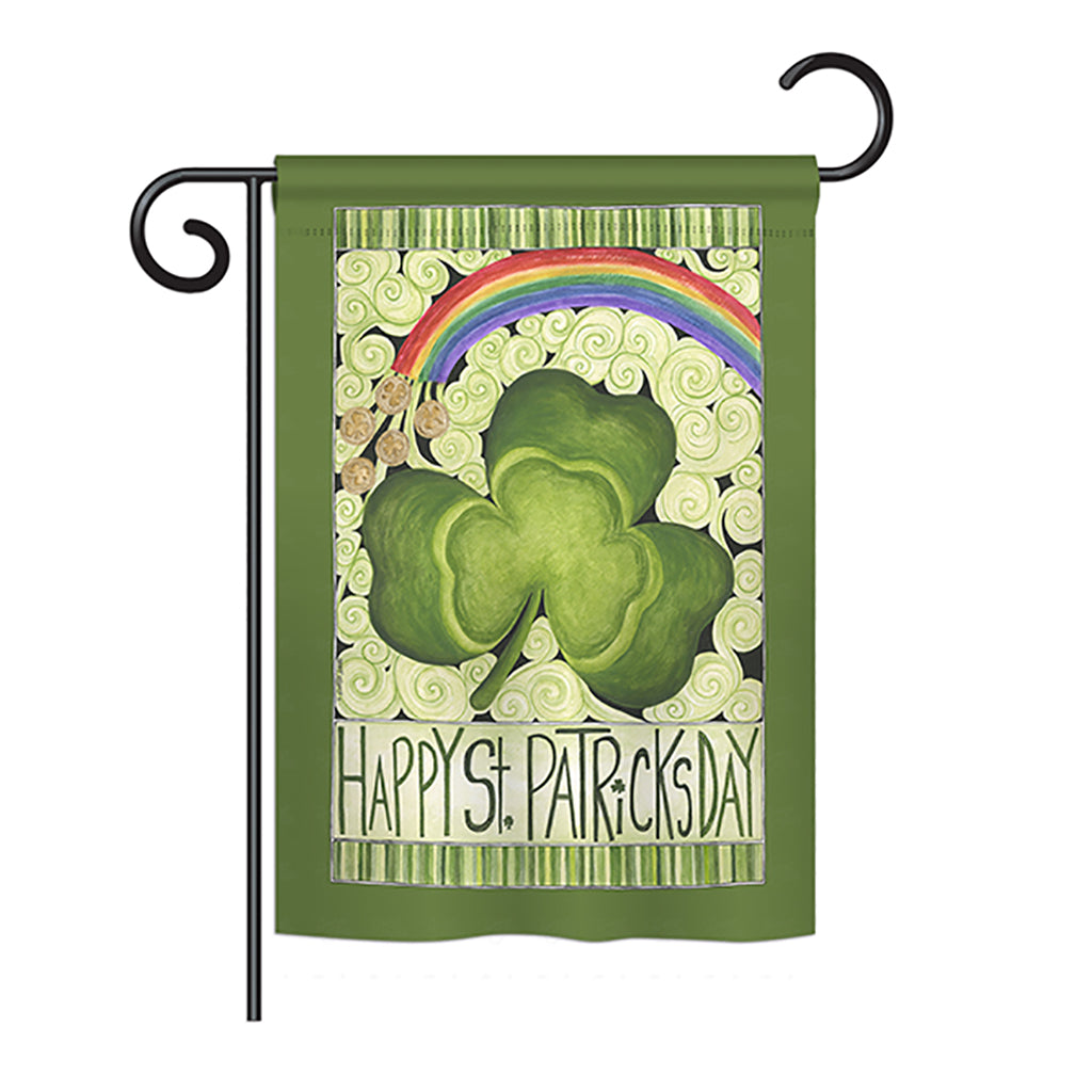 Happy St. Patrick's Day Garden Flag