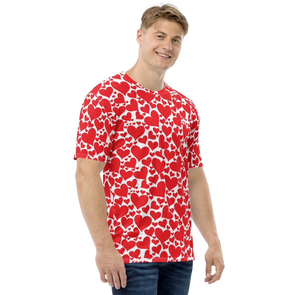 Uniquely You Valentine's Day Red Hearts Men's T-Shirt