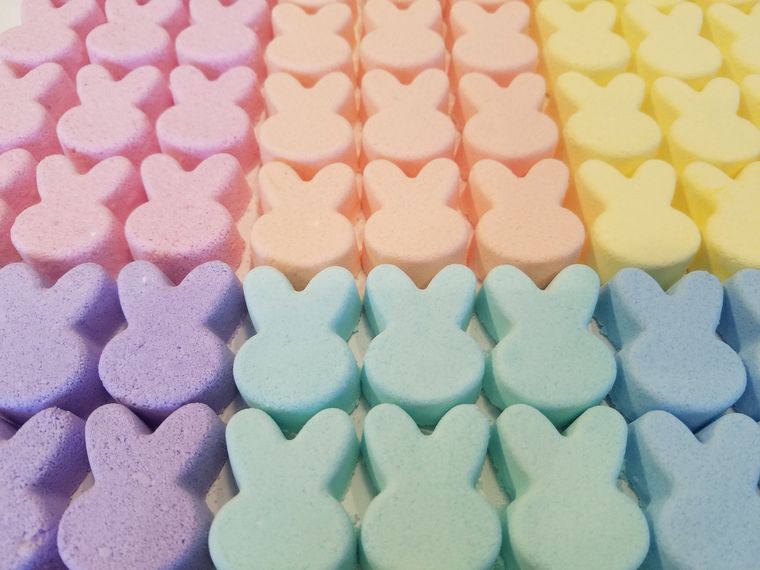 All Natural Bunny Bath Bombs