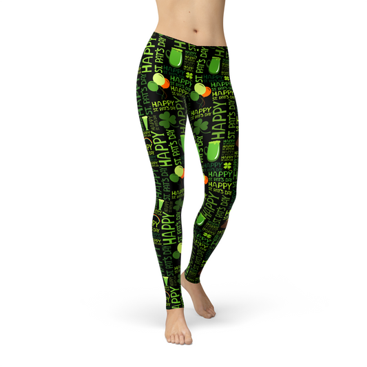 Avery Happy St. Patrick's Day Leggings