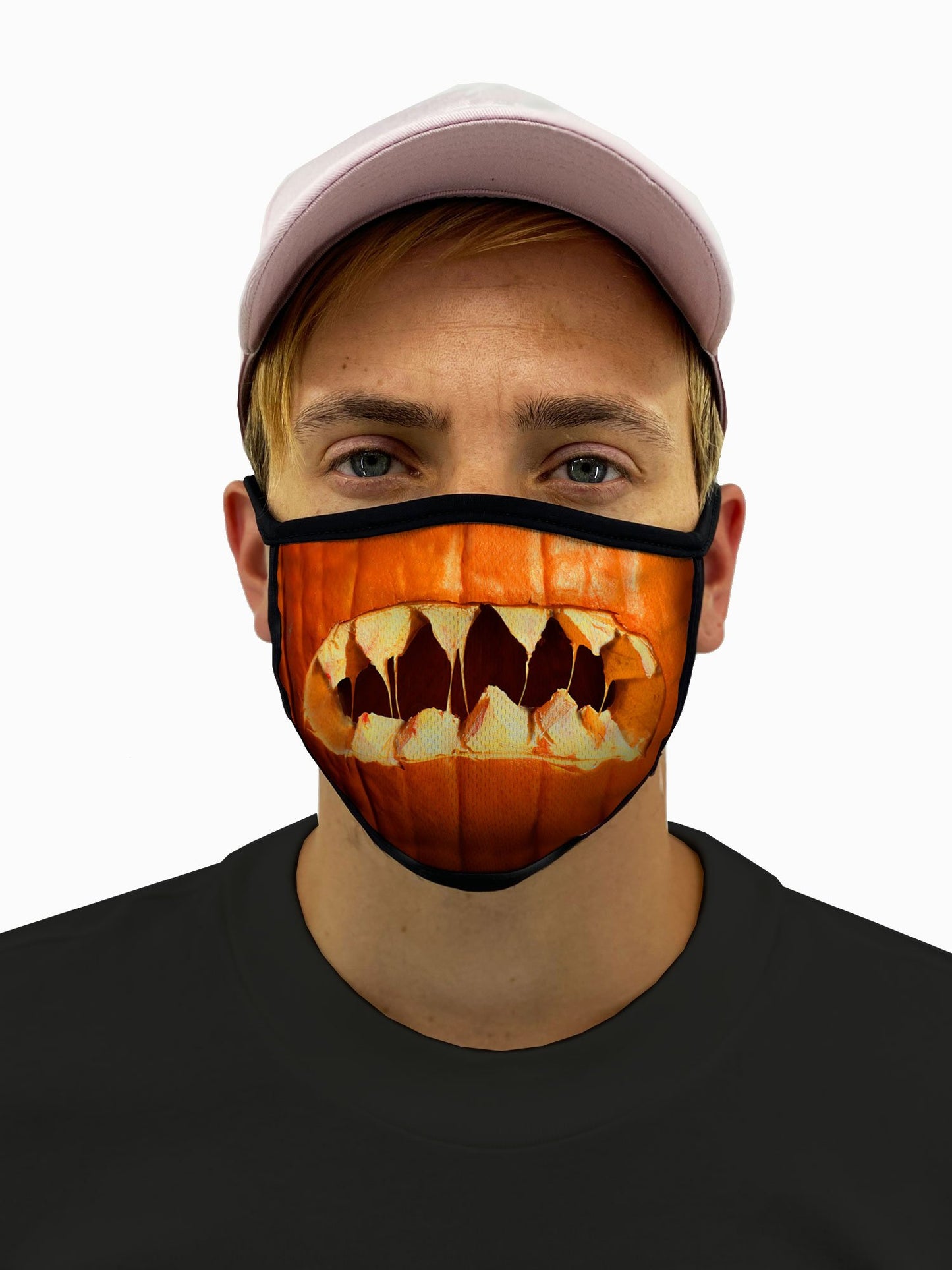 Pumpkin Mouth Halloween Face Mask With Filter Pocket