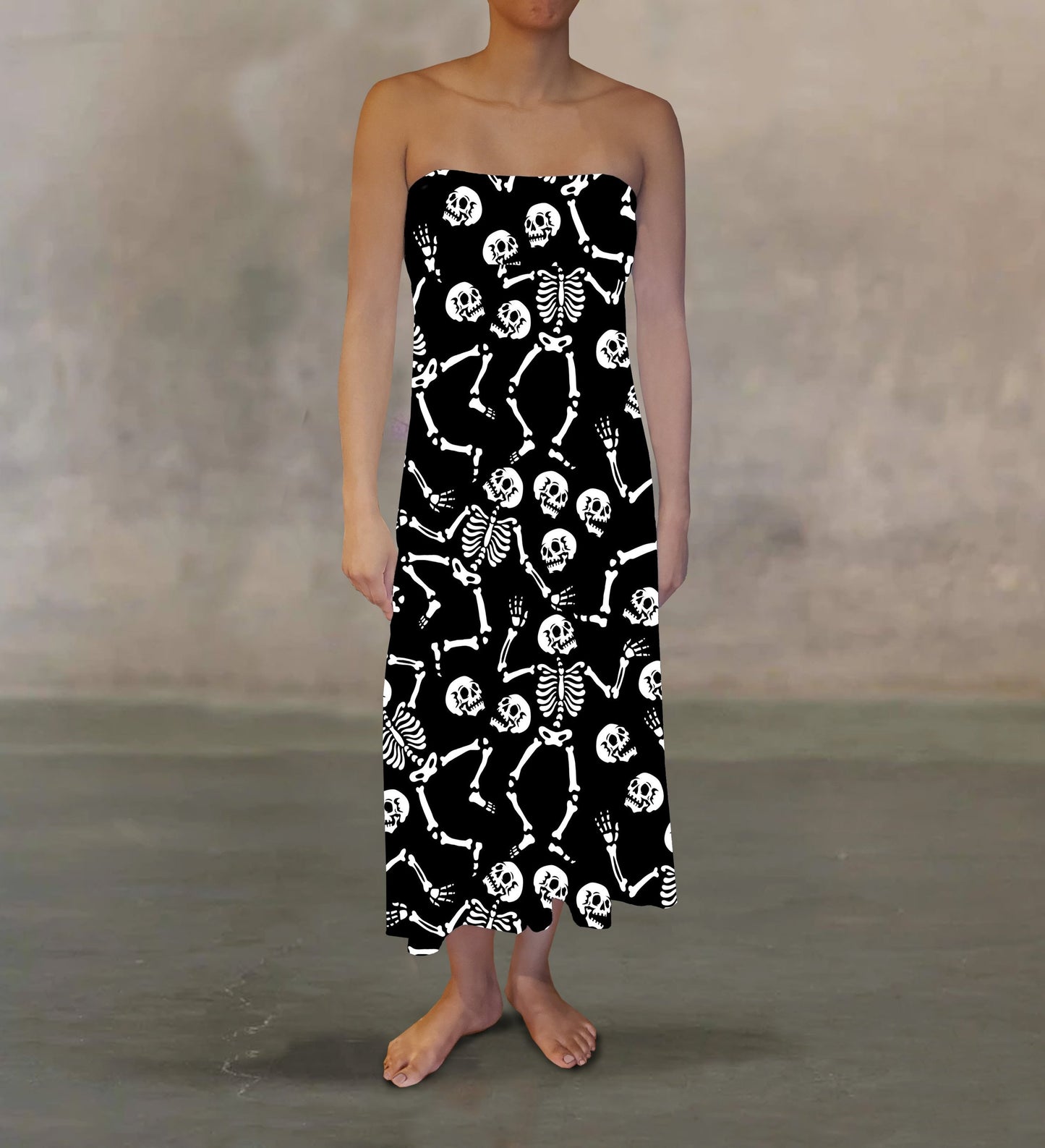 Skeleton Dance Maxi Skirt