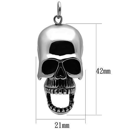 TK1047 - High polished (no plating) Stainless Steel Pendant with No