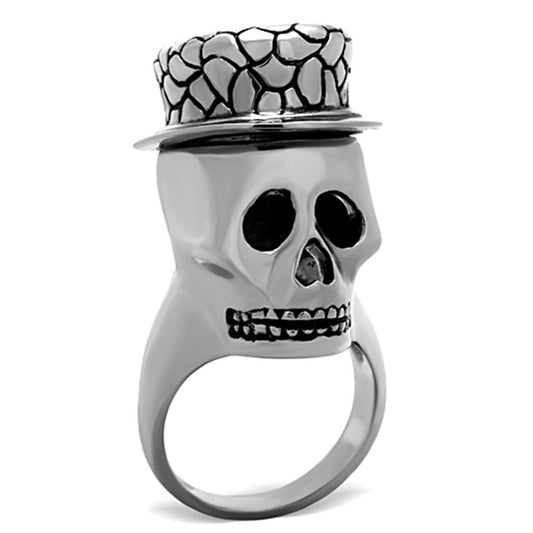 TK1121 - High polished (no plating) Stainless Steel Ring with Epoxy