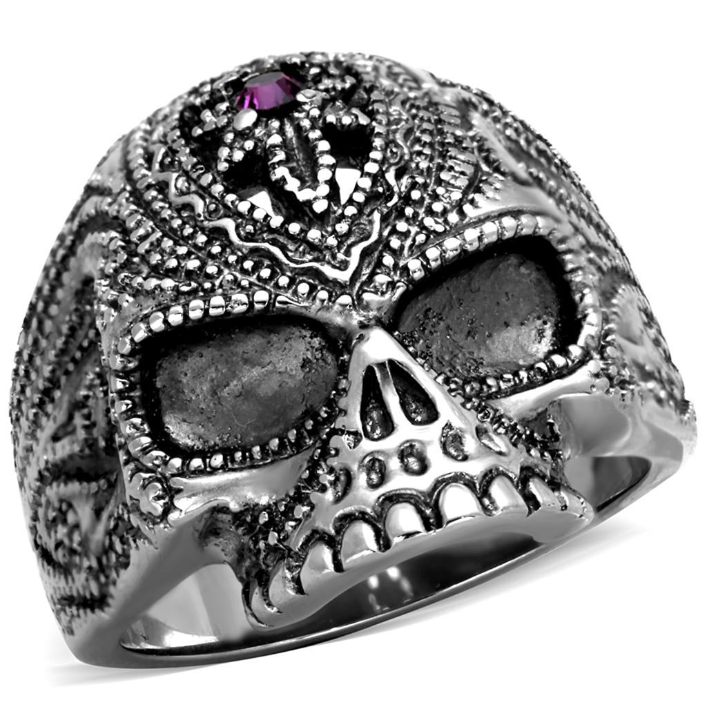 TK2060 - High polished (no plating) Stainless Steel Ring with Top