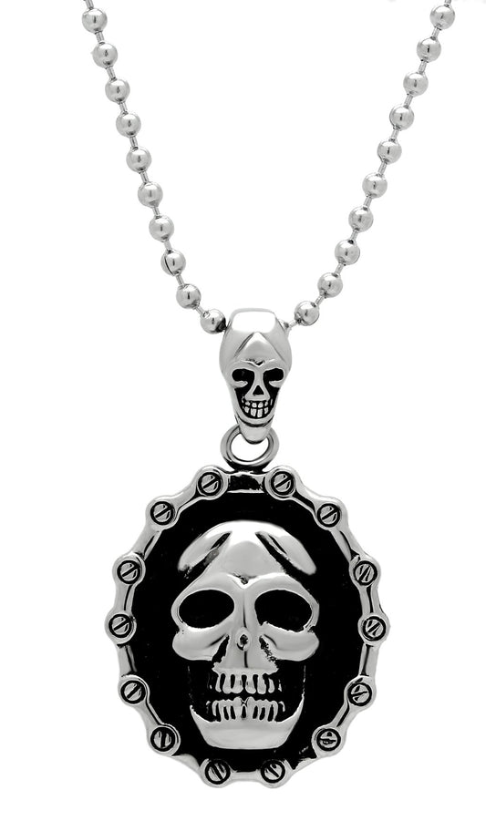 TK463 - High polished (no plating) Stainless Steel Chain Pendant with