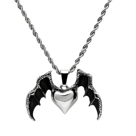 TK549 - High polished (no plating) Stainless Steel Chain Pendant with
